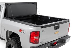 GMC Sierra 1500 Hard Tri-Fold Flip Up Bed Cover - Rough Country - '07-'13